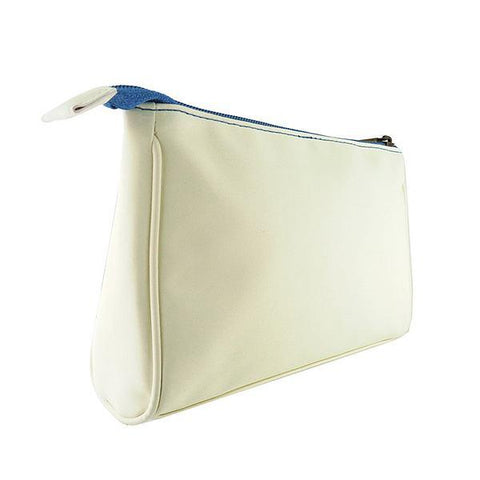 Mlavi cool retro typewriter print vegan makeup pouch made with  cruelty-free Eco-friendly cruelty free vegan materials. Wholesale at www.mlavi.com