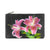 Mlavi lily flower print medium pouch/makeup pouch made with Eco-friendly & cruelty free vegan materials. Gift & boutique buyer can order wholesale at www.mlavi.com for ethically made & unique fashion accessories including bags, wallets, purses, coin purses, travel accessories & gifts.