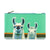 Mlavi Eco-friendly vegan leather medium/makeup pouch with daddy llama and baby llama print. It's great for everyday use & a unique gift for yourself, family & friends. More pet/dog/cat/animal theme fashion accessories are available for wholesale at www.mlavi.com for gift & boutique buyers worldwide.