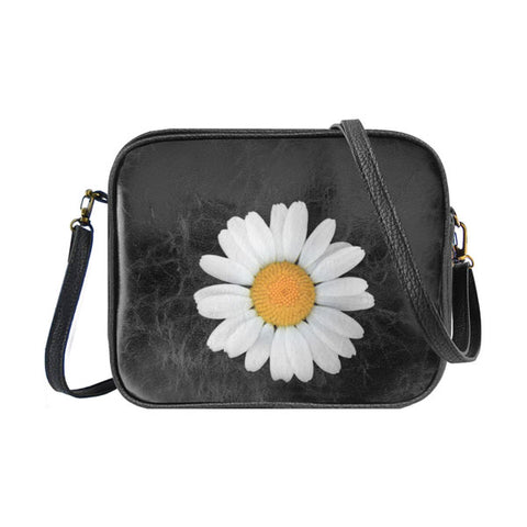 Mlavi Eco-friendly daisy flower vegan crossbody bag/toiletry bag