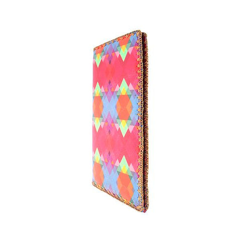 Mlavi whimsical vegan large flat wallet with Mexican Aztec textile pattern print. Great for everyday use & a cool gift for family & friends. Free gift box with every purchase. Wholesale at www.mlavi.com for gift shops, clothing & fashion accessories boutiques, museum gift stores worldwide.