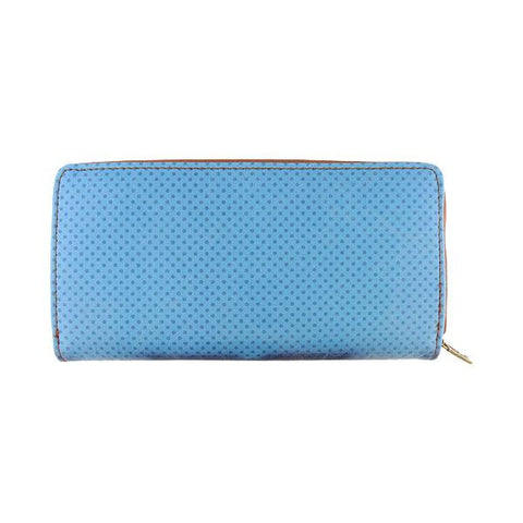 Mlavi's Eco-friendly, cruelty-free, ethically made vegan large zipper wallet with cute big blue eye cat print. It can carry smart phone & passport. Wholesale at www.mlavi.com for gift shops, fashion accessories & clothing boutiques in Canada, USA & worldwide.