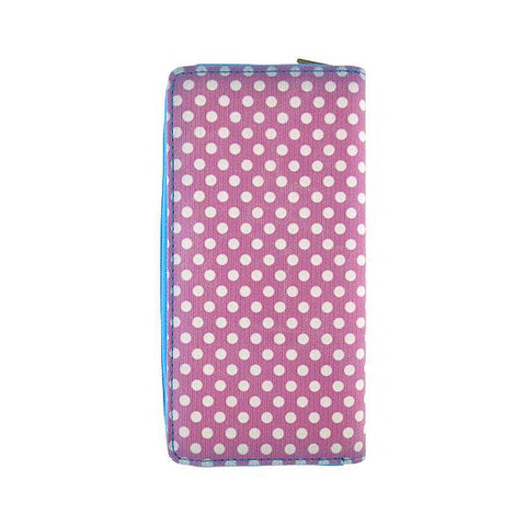 Eco-friendly, cruelty-free, ethically made vegan/faux leather large zipper wallet with cute big blue eye cat print by Mlavi Studio. It can carry smart phone & passport. Wholesale at www.mlavi.com for gift shops, fashion accessories & clothing boutiques in Canada, USA & worldwide.