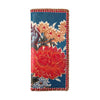 BW-EX007: Mexican oilcloth flower pattern print large flat wallet