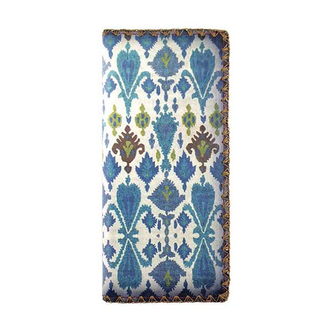 BW-IK026: Mlavi Ikat print large flat vegan wallet for online shopping