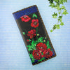 BW-UK011: Ukrainian poppy flower print large wallet