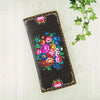 BW-UK012: Ukrainian flower print large wallet