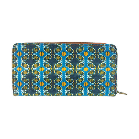 Eco-friendly, cruelty-free, ethically made zebra print vegan leather large zipper closure wallet by Mlavi Studio. Great for everyday use or as gift for animal loving family & friends. Wholesale at www.mlavi.com