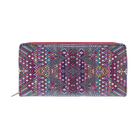 Eco-friendly, cruelty-free, ethically made large wristlet wallet with Peruvian textile pattern print by Mlavi Studio. It's great for everyday use, travel or as gift for family and friends. Wholesale at www.mlavi.com to gift shop, clothing & fashion accessories boutiques, book stores worldwide.