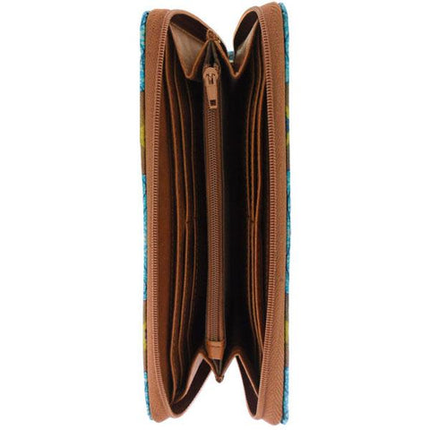 Eco-friendly, cruelty-free, ethically made rhino print vegan leather large zipper closure wallet by Mlavi Studio. Great for everyday use or as gift for animal loving family & friends. Wholesale at www.mlavi.com