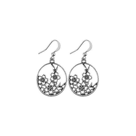 Shop LAVISHY handmade cutout Cherry Blossom Flower earrings made with recycled materials. They are unique, fun, Eco-friendly & affordable. Wholesale available at www.lavishy.com for gift shop, boutique & corporate buyer.