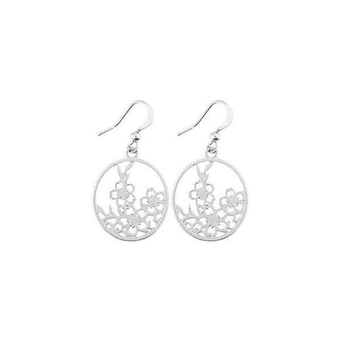 Shop LAVISHY handmade cutout Cherry Blossom Flower earrings made with recycled materials. They are unique, fun, Eco-friendly & affordable. Wholesale available at www.lavishy.com for gift shop, boutique & corporate buyer.