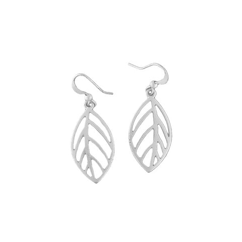 Online shopping for LAVISHY silver plated cutout leaf pendant earrings. Wholesale available at www.lavishy.com to gift shops, fashion accessories and clothing boutiques in Canada, USA and worldwide.