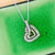 Online shopping for rhodium plated heart pendant necklace with Austrian crystal accent. A great gift for you or your girlfriend, wife, co-worker, friend & family. Wholesale available at www.lavishy.com with many unique & fun fashion accessories.
