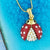Online shopping for 12k gold plated ladybug pendant necklace with Austrian crystal accent. A great gift for you or your girlfriend, wife, co-worker, friend & family. Wholesale available at www.lavishy.com with many unique & fun fashion accessories.