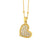 Online shopping for gold/rhodium plated Austrian crystal studded heart pendant necklace. A great gift for you or your girlfriend, wife, co-worker, friend & family. Wholesale available at www.lavishy.com with many unique & fun fashion accessories.