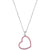 Online shopping for rhodium plated heart pendant necklace with Austrian crystal accent. A great gift for you or your girlfriend, wife, co-worker, friend & family. Wholesale available at www.lavishy.com with many unique & fun fashion accessories.