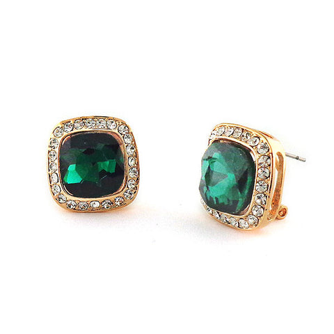 Online shopping for square earrings with rhinestone accents. A great gift for you or your girlfriend, wife, co-worker, friend & family. Wholesale available at www.lavishy.com with many unique & fun fashion accessories.