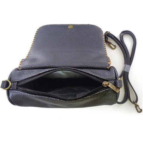 Mlavi Studio's whimsical vegan crossbody bag with Bohemian style Mexican Aztec print. It's roomy enough to hold wallet, smart phone and small personal items like key and lip balm. Wholesale at www.mlavi.com for gift shops, fashion accessories & clothing boutiques, museum stores worldwide.