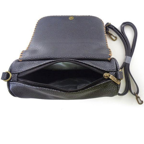 Mlavi Studio's whimsical vegan cross body bag with Bohemian style Moroccan pattern print. It's roomy enough to hold wallet, smart phone and small personal items like key and lip balm. Wholesale at www.mlavi.com for gift shops, fashion accessories & clothing boutiques, museum stores worldwide.