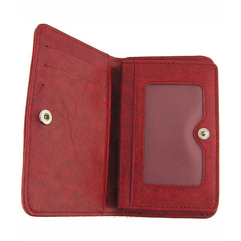 Online shopping for vegan brand LAVISHY's fun & playful applique vegan/faux leather cardholder with adorable cherry applique.  It's Eco-friendly, ethically made, cruelty free. A great gift for you or your friends & family. Wholesale at www.lavishy.com with many unique & fun fashion accessories.