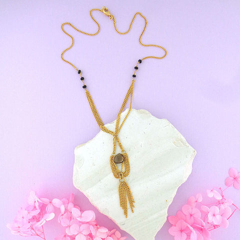 Online shopping for handmade gold filled necklace with brown smoky quartz stone. It is a lucky gift for yourself or family and friends.