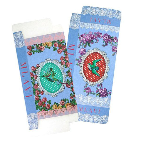 Mlavi vintage style Paris Eiffel tower & Macaron large vegan wallet