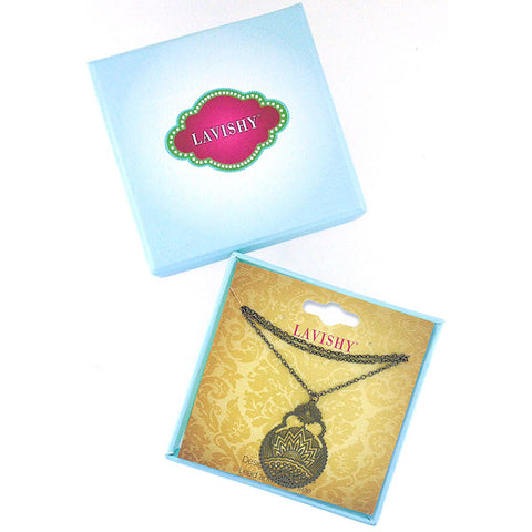 Online shopping for LAVISHY filigree necklace will receive it in a free & beautiful gift box to make gift giving easier & more fun!