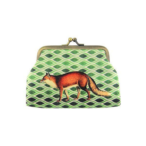 Eco-friendly, cruelty-free, ethically made vegan kiss lock frame coin purse with vintage style tiger print by Mlavi Studio. It's great for everyday use or as gift for animal loving family and friends. Wholesale at www.mlavi.com to gift shop, clothing & fashion accessories boutiques, book stores.