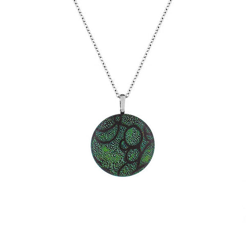 Online shopping for handmade glass pendant necklace designed and handmade by LAVISHY in Toronto Canada. It will add lovely colors to your outfit.