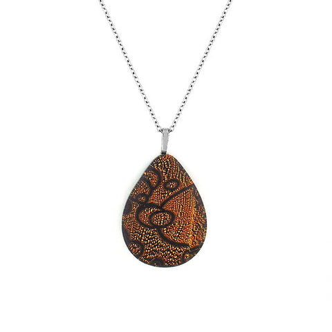 Online shopping for handmade glass pendant necklace designed and handmade by LAVISHY in Toronto Canada. It will add lovely colors to your outfit.