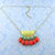 Online shopping for colorful boho chic resin pendant necklace with rhinestone accents. It's a great way to add cheerful color and bohemian vibe to your everyday look as well as a great gift for your family and friends. FREE LAVISHY gift box to make gift giving easier and more fun!