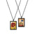 Online shopping for LAVISHY unique, beautiful & affordable vintage style reversible pendant necklace with poppy flower & blue bird print. A great gift for you or your girlfriend, wife, co-worker, friend & family. Wholesale available at www.lavishy.com with many unique & fun fashion accessories.