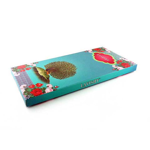 Online shopping for Eco-friendly vegan flat wallets is fun & easy at LAVISHY BOUTIQUE as each vegan embroidered large flat wallet comes in a FREE & beautiful gift box like this one to make gift giving easier & affordable!