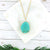 LAVISHY handmade necklace with stone/glass pendant